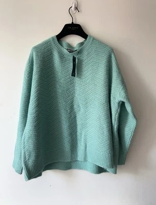 M&S Collection Textured Crew Neck Jumper with Wool womens XL 20 22 - Image 1 of 4
