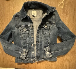 Adriano Goldschmied AG Classic Denim Jeansjacke Gr. Medium Preppy Collegiate - Bild 1 von 10