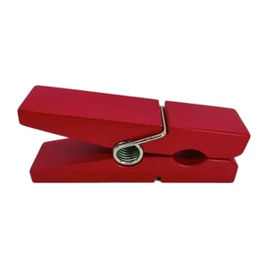 Jumbo rot Holz Wäscheklammer Halter 3" x 8" x 2" Wandbehang freistehend Dekor - Bild 1 von 3