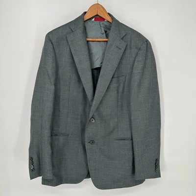 Blazer Samuelsohn Para Hombres 44 Gris Lana Seda Bristol2 Chaqueta Dos Botones Foto 1 de 4