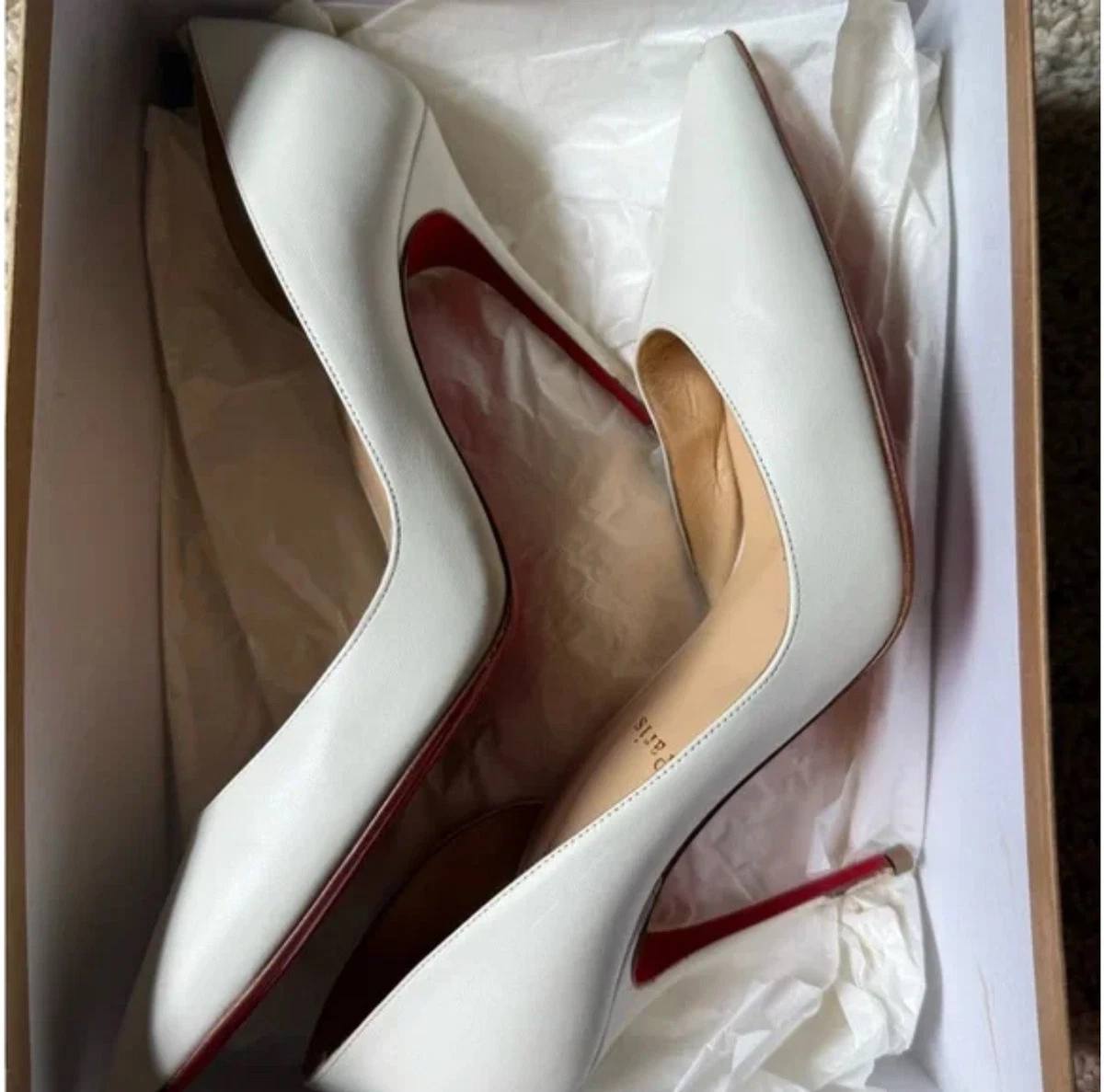 Christian Louboutin アイボリー ハイヒール Christian Louboutin White Heels for Women for sale - eBay