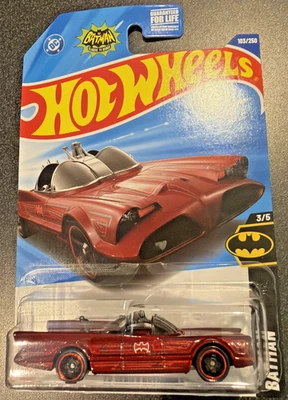 2025 New Hot Wheels Mainline  TV Series Batmobile Series Batman Red - Image 1 of 4