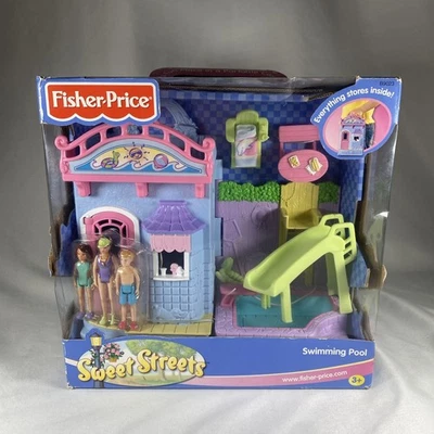 NEW Fisher Price Sweet Streets Swimming Pool Vintage 2003 Playset B9023 - Image 1 of 4