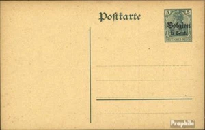 alemán. País Post en Bélgica p6 oficial tarjeta postal usado 1916 Germania con s - Imagen 1 de 1