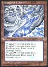 [1x] Underground River - Heavy Play, English - Ice Age MTG Magic