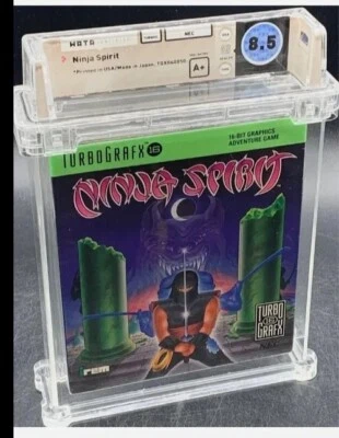 Ninja Spirit (TurboGrafx-16, 1990) WATA Certified 8.5 A+ Seal Rating - Image 1 of 2