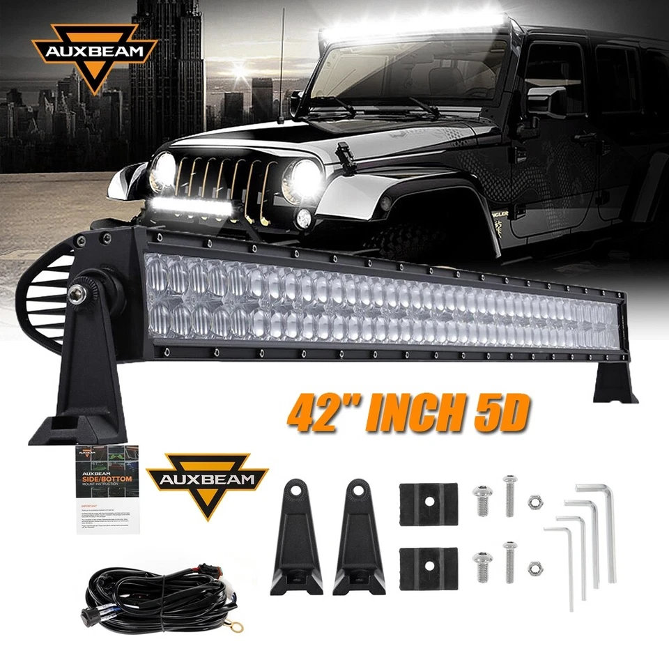 Combo de barra de luz de trabajo LED AUXBEAM 42" pulgadas 5D lámpara de conducción para Dodge Durango 14-21 Foto 1 de 4