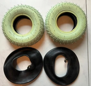Zinger chair wheelchair tires and Tubes.  Pair.   2.80/2.50-4 tire - Picture 1 of 3