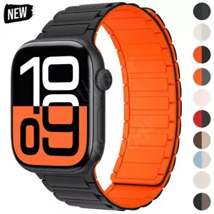 Correa magnética de silicona para Apple Watch Series 10 9 8 7 6 5 SE Ultra 2 - Imagen 1 de 50