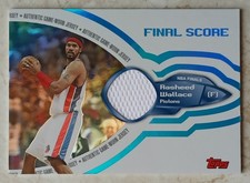 TOPPS BIG GAME 2005-06 FINAL SCORE RASHEED WALLACE JERSEY 133/133 LIKE 1/1