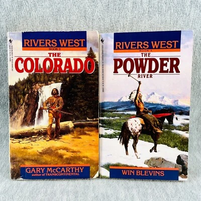 Rivers West 2 Books THE COLORADO Gary McCarthy and POWDER RIVER Win Blevins - Image 1 of 4