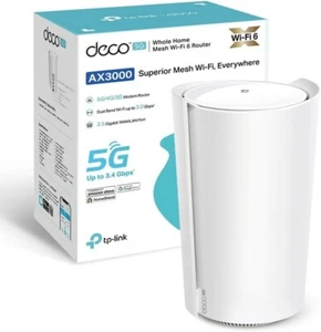 TP-Link Deco X3000-5G Router con Sim, 5G Mesh WiFi 6, AX3000Mbps Dual Band - Imagen 1 de 1