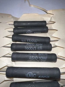 IRC 1600 Ohm 10 Watt AS-10 Wirewound Resistor New Quantity Of (5) - Picture 1 of 12