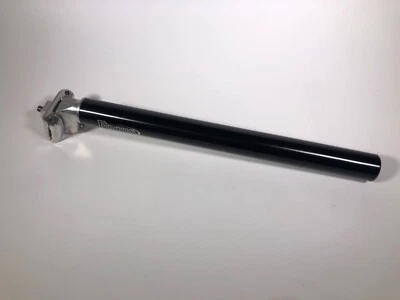  TIJA DE SILLÍN 30,2 MM 30,2 MM X 250 MM ALEACIÓN NEGRA ABRAZADERA PLATEADA Foto 1 de 4