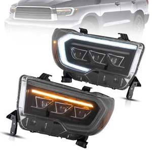 VLAND LED Headlights For Toyota Tundra 2007-2013 & Sequoia 2008-2021 w/Animation - Picture 1 of 11