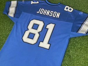 2007 Calvin Johnson Detroit Lions Reebok Home Authentic Rookie Jersey Sz 52 - Picture 1 of 17