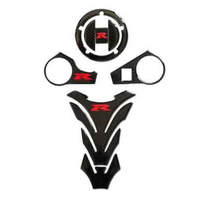 3D Carbon Fiber Fuel Gas Tank Cap Decals Pad For Suzuki GSX-R GSXR1000 2009-16 - Image 1 of 4