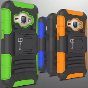 Custodia e fondina cavalletto ibrida Samsung Galaxy Express 3 / Luna / J1 Luna Cover - Foto 1 di 11