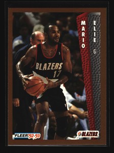416 ~ Mario Elie ~ 1992-93 Fleer ~ BASE ~EX~BSK
