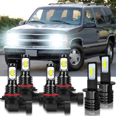 Kit de faros antiniebla altos/bajos LED para Chevrolet Tahoe 1995-1999-6000K Foto 1 de 4