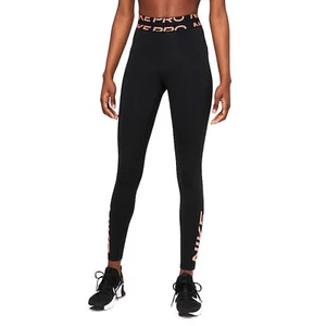 NIKE Women's Dri-FIT Pro Grx Training Leggings sz S Small Black Pink Running - Picture 1 of 4