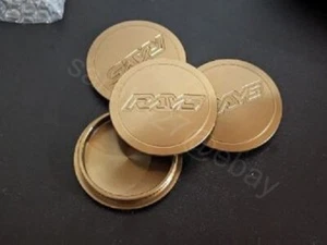 4x65 mm Bronze Metal Alloy Wheel Center Rim Caps for RAYS VOLK TE37 ZE40 CE28 - Picture 1 of 7