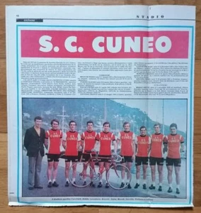 S.C. CUNEO TEAM SQUADRA CICLISMO (Ritaglio clipping, pagina Stadio del 1976) - Picture 1 of 1