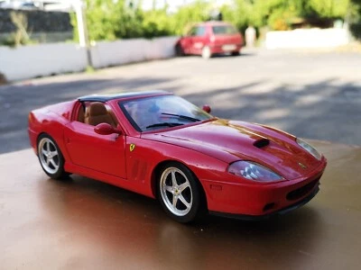 modellino auto 1/18 Ferrari spider super America modellini usati hot wheels - Immagine 1 di 4