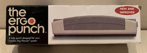 The Ergo Punch for Franklin Day Planner Pocket 6 Hole Punch 3 1/2"x 6" Excellent - Picture 1 of 6