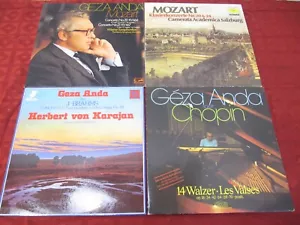 4 LP Set Geza Anda Klavier Mozart Brahms Chopin Sammlung Konvolut - Bild 1 von 2