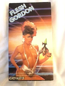 Vintage FLESH GORDON VHS 1990 Fantasy Sci Fi OOP Rare Erotic Spoof - Picture 1 of 3