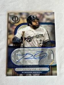 2024 Topps Tribute Blue Prince Fielder Auto /150 #TA-PF Brewers - Picture 1 of 2
