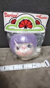 Garn Puppe Kopf & Hände Set, klein, Darice, lila pastell, Harajuku, süßes Kawaii - Bild 1 von 2
