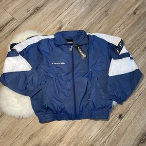 NEW OLD STOCK - DIADORA Trevi Warm Up Soccer Mens Nylon Jacket Large - Picture 1 of 7