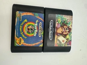 Taz-Mania & Tiny Toon Busters Hidden Treasure (Sega Genesis, 1992) -Untested - Picture 1 of 6