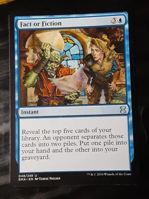 Fact or Fiction , Eternal Masters , NM , MTG, FREE SHIPPING - Image 1 of 2