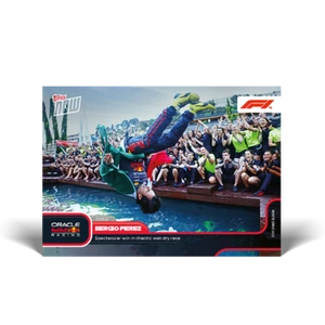 Sergio Perez Red Bull 2022 Topps Now Formula 1 F1 Card #24 Wins Monaco - Picture 1 of 2