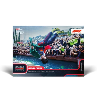 Sergio Perez Red Bull 2022 Topps Now Formula 1 F1 Card #24 Wins Monaco - Image 1 of 2
