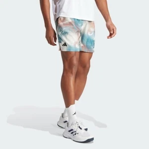 adidas Tennis Printed Ergo Pro Shorts Mens White Aeroready - Picture 1 of 7