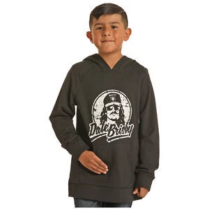 Rock & Roll Boy's Dale Brisby Black Hoodie RRBT94R066-01 - Picture 1 of 1