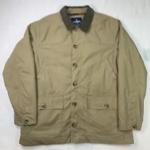 Giacca uomo vecchia marina fienile XL cappotto lavoro velluto a coste colletto utilità caccia lavoro - Foto 1 di 15