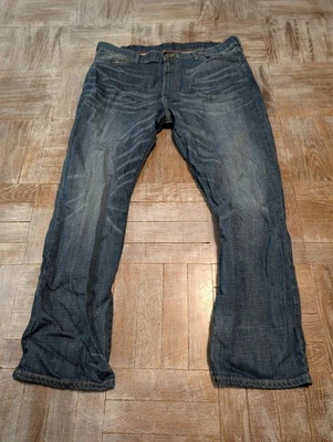 Cremieux Men’s Faded Slim Straight Jeans 38x32 Made in Haiti Stretch Denim - Image 1 of 4