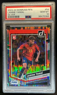 Donruss Lamine Yamal RC 2023 Silver Rookie #54 España PSA 10 Foto 1 de 2