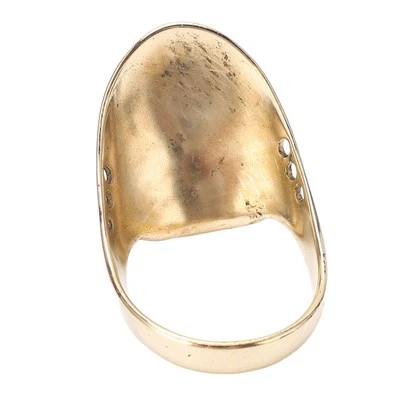 (22)Brass Archery Thumb Ring Portable Finger Protector With Anti Lost Rope SD. - Image 1 of 4