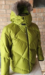Reebok Green Insulated Duck Down Puffer Jacket ~ Unisex Size L - Bild 1 von 11