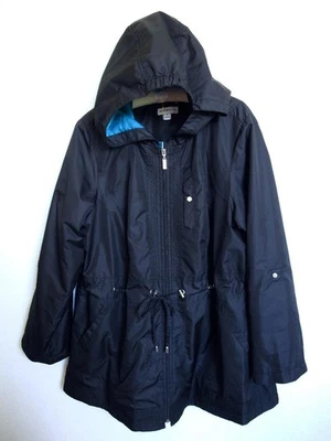 Chaqueta cortavientos Susan Graver Anorak 1X negra resistente al agua empaquetable Foto 1 de 4