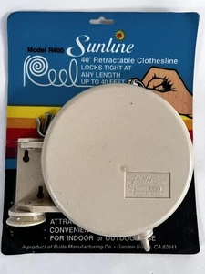Sunline by Butts Mfg Reel Model R400 40' Retractable Clothesline Made in USA - Picture 1 of 8