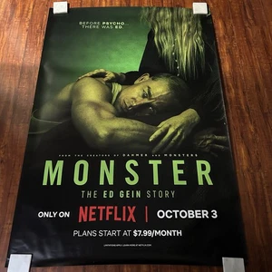 MONSTER The ED GEIN Story NETFLIX poster film fermata autobus originale 48x70 pollici - Foto 1 di 10