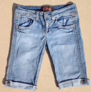 Pink sz 5, 32" waist 5-pocket, Low-rise, Capri Shorts, Cuffed, Beautiful! - Picture 1 of 3
