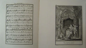 LABORDE MUSIC 1881 TEXT SCORE and 2 ENGRAVINGS XIX eme LA RUPTURE - Picture 1 of 1